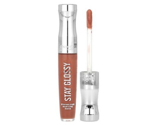 Rimmel London, Stay Glossy Lip Gloss, 135 Sippin, 0.18 fl oz (5.5 ml)