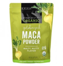 Viva Naturals, Organic Gelatinized Maca Powder, 1 lb (454 g)