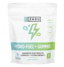 Zhou Nutrition, Hydro-Fuel Gummies, Cool Blue Freeze, 60 Gummies