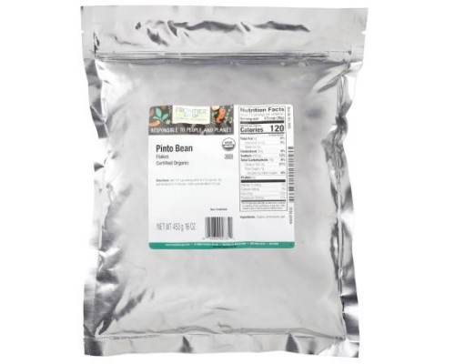 Frontier Co-op, Organic Pinto Bean Flakes, 16 oz (453 g) Frontier Co-op, Organic Pinto Bean Flakes, 16 oz (453 g)