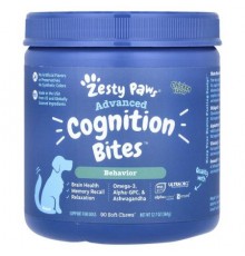Zesty Paws, Advanced Cognition Bites, For Dogs, Senior, Chicken, 90 Soft Chews, 12.7 oz (360 g)