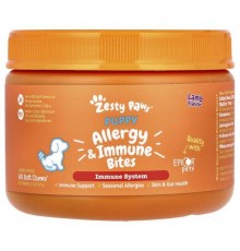 Zesty Paws, Puppy Allergy & Immune Bites, For Dogs, Puppy, Lamb, 90 Soft Chews, 5.5 oz (157 g) (Discontinued Item)