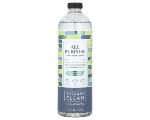 Therapy Clean, All Purpose Cleaner, Juniper & Lemon Zest, 24 fl oz (710 ml)