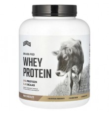 Levels, Grass Fed Whey Protein Powder, Pure Chocolate, 5lb (2.27 kg)
