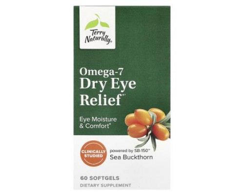 Terry Naturally, Omega-7 Dry Eye Relief , 60 Softgels