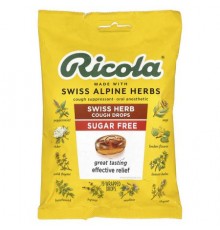 Ricola, Swiss Herb Cough Drops, Sugar Free, 19 Wrapped Drops