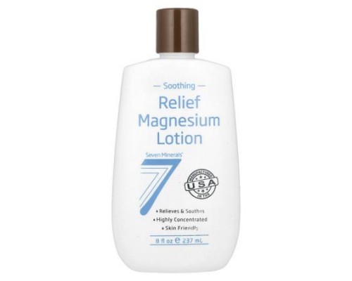 Seven Minerals, Soothing Relief Magnesium Lotion, 8 fl oz (237 ml)