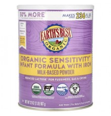 Earth's Best, Organic Sensitivity Infant Formula with Iron, For Baby's First 12 Months, 32 oz (907 g)