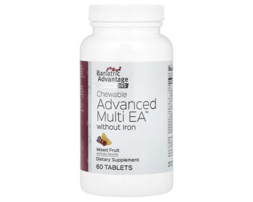 Bariatric Advantage, Chewable Advanced Multi EA without Iron, Mixed Fruit, 60 Tablets