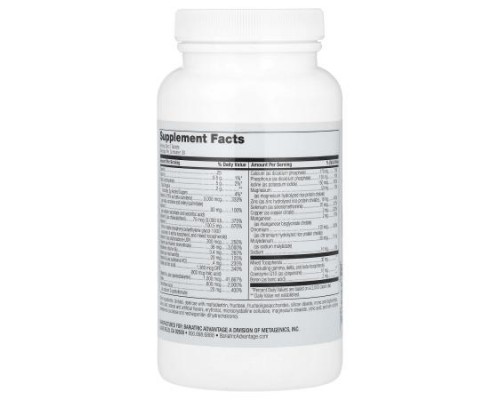 Bariatric Advantage, Chewable Advanced Multi EA without Iron, Mixed Fruit, 60 Tablets