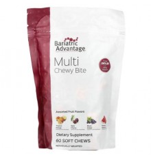 Bariatric Advantage, Multi Chewy Bite, Assorted Fruit , 60 Soft Chews