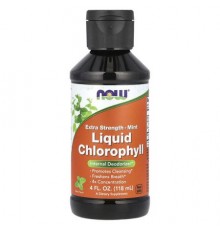 NOW Foods, Liquid Chlorophyll, Extra Strength, Mint, 4 fl oz (118 ml)