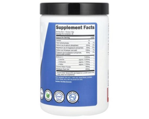 Nutricost, Performance, BCAA+, Fruit Punch, 14 oz (393 g) Nutricost, Performance, BCAA+, Fruit Punch, 14 oz (393 g)