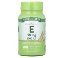 Nature's Truth, Vitamin E, High Potency, 90 mg (200 IU), 100 Quick Release Softgels