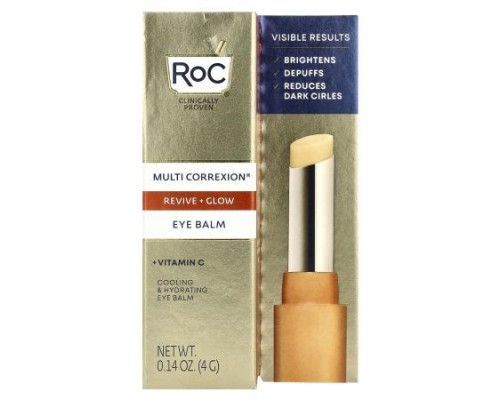 RoC, Multi Correxion®, Revive & Glow Eye Balm, 0.14 oz (4 g) RoC, Multi Correxion®, Revive & Glow Eye Balm, 0.14 oz (4 g)