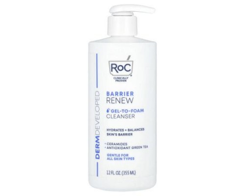 RoC, Barrier Renew, Gel-To-Foam Cleanser, 12 fl oz (355 ml) RoC, Barrier Renew, Gel-To-Foam Cleanser, 12 fl oz (355 ml)