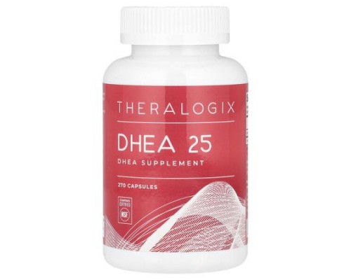 Theralogix, DHEA 25, 270 Capsules (25 mg per Capsule) Theralogix, DHEA 25, 270 Capsules (25 mg per Capsule)