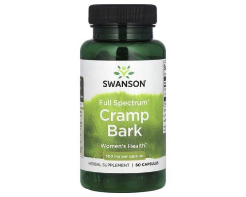 Swanson, Full Spectrum Cramp Bark, 500 mg, 60 Capsules