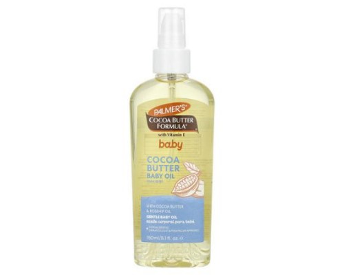 Palmer's, Baby, Cocoa Butter Formula® with Vitamin E, Cocoa Butter Baby Oil, 5.1 fl oz (150 ml) Palmer's, Baby, Cocoa Butter Formula® with Vitamin E, Cocoa Butter Baby Oil, 5.1 fl oz (150 ml)