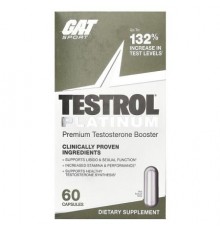 GAT, Testrol® Platinum, Premium Testosterone Booster, 60 Capsules