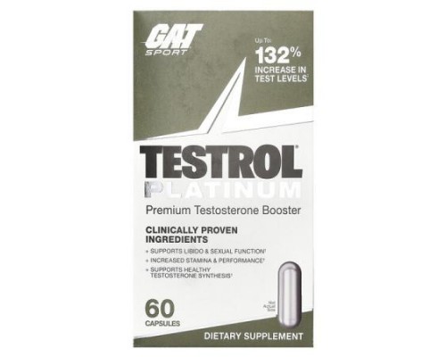 GAT, Testrol® Platinum, Premium Testosterone Booster, 60 Capsules GAT, Testrol® Platinum, Premium Testosterone Booster, 60 Capsules