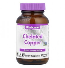 Bluebonnet Nutrition, Chelated Copper, 3 mg , 90 Vegetable Capsules