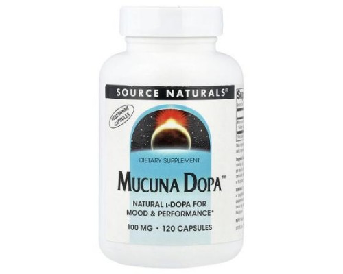 Source Naturals, Mucuna Dopa™, 100 mg, 120 Capsules