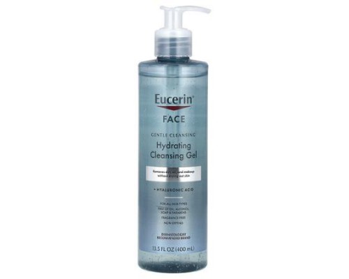 Eucerin, Face, Hydrating Cleansing Gel, Fragrance Free, 13.5 fl oz (400 ml) Eucerin, Face, Hydrating Cleansing Gel, Fragrance Free, 13.5 fl oz (400 ml)