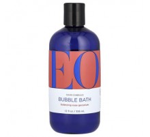 EO Products, Warm Embrace Bubble Bath, Balancing Rose Geranium, 12 fl oz (355 ml)