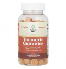 Nature's Craft, Turmeric Gummies, Peach, 120 Gummies