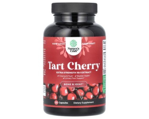 Nature's Craft, Tart Cherry, 120 Capsules (250 mg per Capsule)