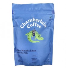 Chamberlain Coffee, Blue Matcha Latte with Oat Milk, 10 oz (283 g)
