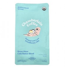 Chamberlain Coffee, Sweet Otter Cake Batter Blend, Ground, Medium Roast, 12 oz (340 g)
