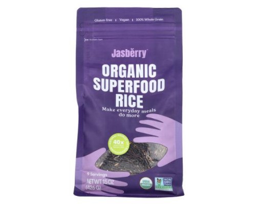 Jasberry, Organic Superfood Rice, 15 oz (426 g) Jasberry, Organic Superfood Rice, 15 oz (426 g)