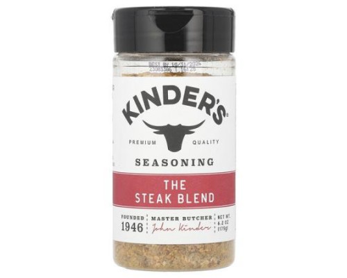 KINDER'S, Seasoning, The Steak Blend, 6.2 oz (175 g) KINDER'S, Seasoning, The Steak Blend, 6.2 oz (175 g)