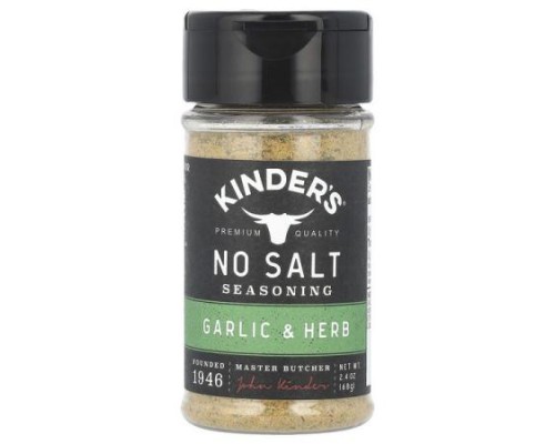 KINDER'S, No Salt Seasoning, Garlic & Herb, 2.4 oz (68 g) KINDER'S, No Salt Seasoning, Garlic & Herb, 2.4 oz (68 g)