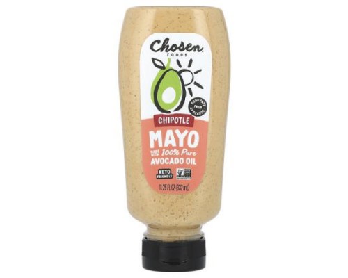 Chosen Foods, Chipotle Mayo, 11.25 fl oz (332 ml) Chosen Foods, Chipotle Mayo, 11.25 fl oz (332 ml)