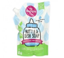 Dapple Baby, Bottle & Dish Soap Refill, Fragrance Free, 33.8 fl oz (1 L)