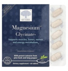 New Nordic, Magnesium™ Glycinate+, 60 Tablets