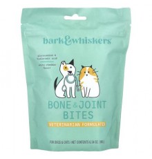 Dr. Mercola, Bark & Whiskers™, Bone & Joint Bites, For Dogs & Cats, White Cheddar, 6.34 oz (180 g)