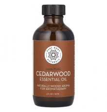 Pure Body Naturals, 100% Pure Essential Oil, Cedarwood, 4 fl oz (118 ml)