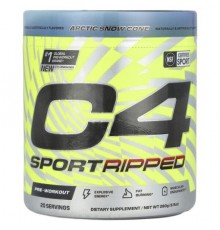 C4 / Cellucor, C4® Sport Ripped, Pre-Workout, Artic Snow Cone, 9.9 oz (280 g)