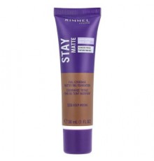 Rimmel London, Stay Matte, Full Coverage Mattifying Foundation, 504 Deep Mocha, 1 fl oz (30 ml)