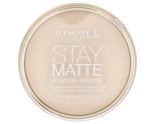 Rimmel London, Stay Matte, Lightweight Mattifying Powder, 011 Creamy Natural, 0.49 oz (14 g) Rimmel London, Stay Matte, Lightweight Mattifying Powder, 011 Creamy Natural, 0.49 oz (14 g)
