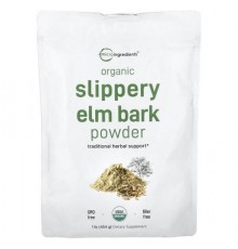 Micro Ingredients, Organic Slippery Elm Bark Powder , 1 lb (454 g)