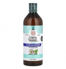 GuruNanda, Natural Oil Pulling Oral Rinse, Coconut + Mint, 16 fl oz (473 ml)