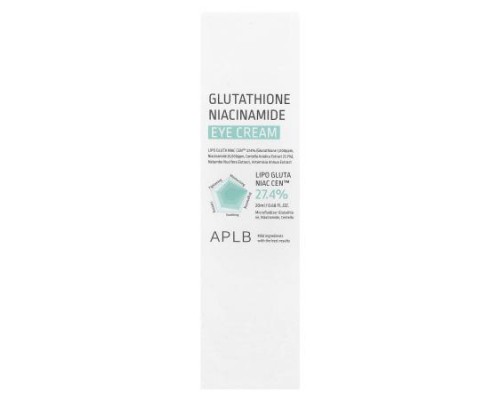 APLB, Glutathione Niacinamide, Eye Cream, 0.68 fl oz (20 ml) APLB, Glutathione Niacinamide, Eye Cream, 0.68 fl oz (20 ml)