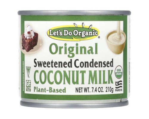 Edward & Sons, Let's Do Organic®, Sweetened Condensed Coconut Milk, Original , 7.4 oz (210 g) Edward & Sons, Let's Do Organic®, Sweetened Condensed Coconut Milk, Original , 7.4 oz (210 g)