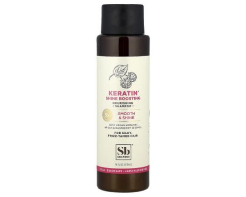 Soapbox, Nourishing Shampoo, Keratin Shine Boosting, For Silky, Frizz-Tamed Hair, 16 fl oz (473 ml)