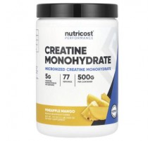 Nutricost, Performance, Creatine Monohydrate, Pineapple Mango, 1.1 lb (500 g)